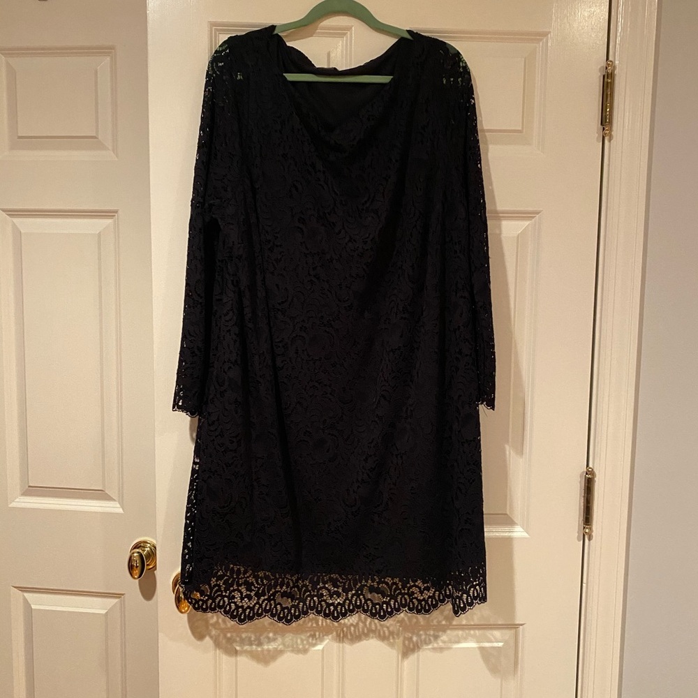 Black Lace Tunic Dress